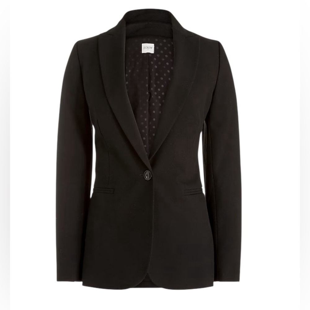 J. Crew - Ruby Classic Preppy Black Blazer Sz 0